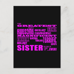 Carte Postale Cadeaux amusants pour soeurs : Grande soeur