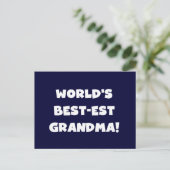 Carte Postale Cadeaux blancs des textes de grand-maman du (Debout devant)