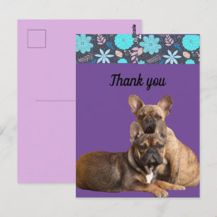 Carte Postale Cadeaux bouledogues français French Bulldog