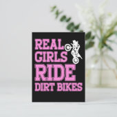 Carte Postale Cadeaux Braap Femmes Motocross Dirt Bike (Debout devant)