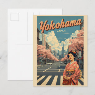 Carte Postale Cadeaux Chinatown de la ville vintage de Yokohama 