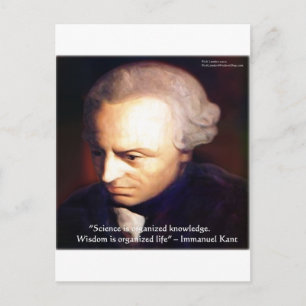 Carte Postale Cadeaux Citation Immanuel Kant Science Contre Conn