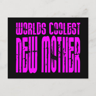 Carte Postale Cadeaux cool pour les nouvelles mamans : Rose Cool
