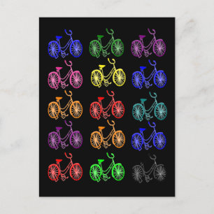 Carte Postale Cadeaux cyclistes, Conception Vintage de vélos 195