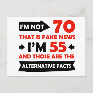 Carte Postale Cadeaux d'anniversaire de 70e année