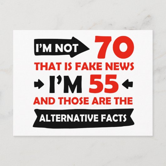 Carte Postale Cadeaux d'anniversaire de 70e année (Devant)