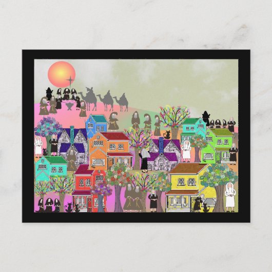 Carte Postale Cadeaux d'art catholique de moniac et de moine (Devant)