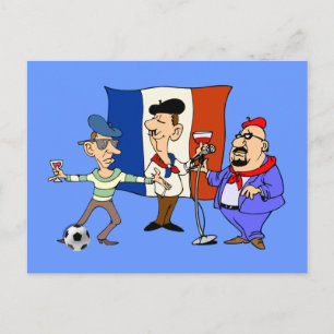 Carte Postale Cadeaux d'art de style football français