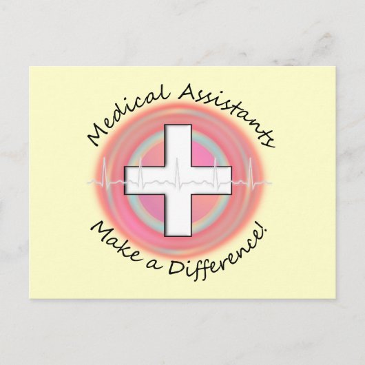 Carte Postale Cadeaux d'Assistant Médicale uniques (Devant)