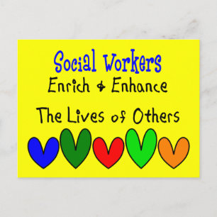 Carte Postale Cadeaux d'assistant social