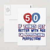 Carte Postale Cadeaux de 50 ans (Devant / Derrière)