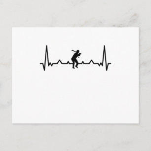 Carte Postale Cadeaux de baseball Heartbeat