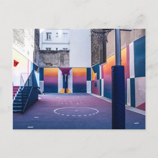 Carte Postale cadeaux de basketball personnalisés (Devant)