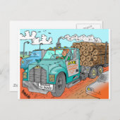 Carte Postale Cadeaux de camion (Devant / Derrière)