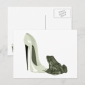 Carte Postale Cadeaux de chaussures et de grenouilles Stiletto (Devant / Derrière)