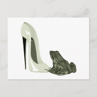 Carte Postale Cadeaux de chaussures et de grenouilles Stiletto