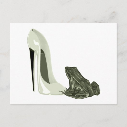 Carte Postale Cadeaux de chaussures et de grenouilles Stiletto (Devant)