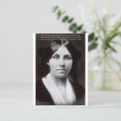 Carte Postale Cadeaux de citation de Louisa May Alcott & "Object (Debout devant)