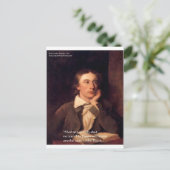 Carte Postale Cadeaux de citations de John Keats "Blossom" T-shi (Debout devant)