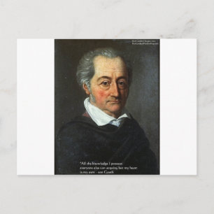 Carte Postale Cadeaux de citations de von Goethe "Vérité" T-shir