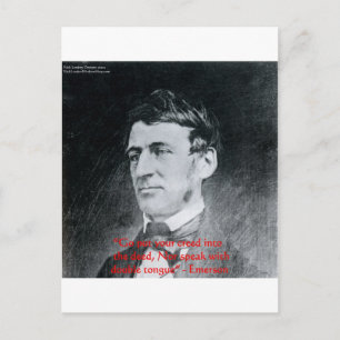 Carte Postale Cadeaux de citations d'Emerson "Créez l'acte" de s