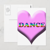 Carte Postale Cadeaux de danse ! (Devant / Derrière)