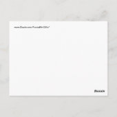 Carte Postale Cadeaux de design d'art fractal Abstrait violet (Dos)