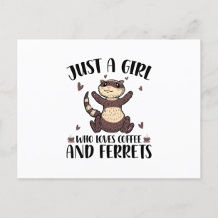 Carte Postale Cadeaux de Ferret Lover   Animaux Ferrets Animaux 