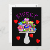 Carte Postale Cadeaux de gâteaux sucrés (Devant / Derrière)