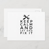 Carte Postale Cadeaux De La Fête Du Père Pour Papa (Devant / Derrière)