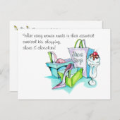 Carte Postale Cadeaux de magasin de chaussures (Devant / Derrière)