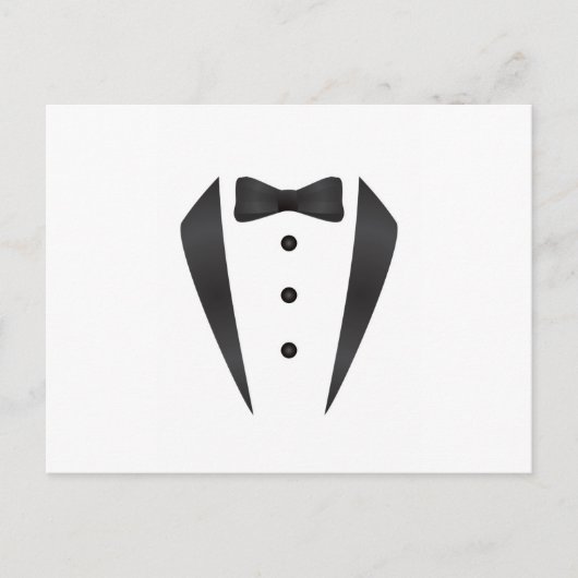 Carte Postale Cadeaux de mariage Tuxedo et accessoires pour mari (Devant)