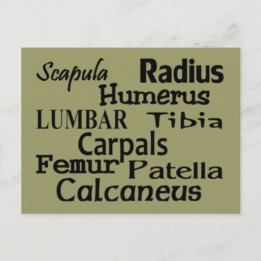 Carte Postale Cadeaux de médecin/chirurgien orthopédique (Devant)