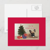 Carte Postale Cadeaux de Noël pour Bouledogue Français (Devant / Derrière)