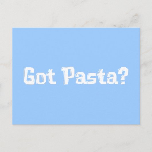 Carte Postale Cadeaux de pâtes reçus (Devant)