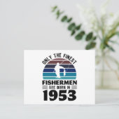 Carte Postale Cadeaux de pêche pour les pêcheurs nés en 1953 pou (Debout devant)