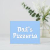 Carte Postale Cadeaux de pizzeria de papa (Debout devant)