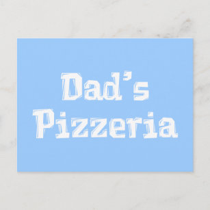 Carte Postale Cadeaux de pizzeria de papa