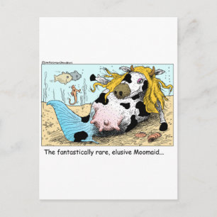 Carte Postale Cadeaux de T-Shirts de Collection de Vache Drôle d