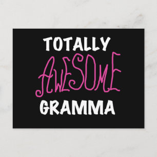 Carte Postale Cadeaux de T-shirts roses Gramma absolument géniau