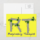 Carte Postale Cadeaux de thérapie respiratoire Conception de rés (Devant / Derrière)
