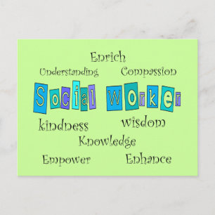 Carte Postale Cadeaux de travailleurs sociaux