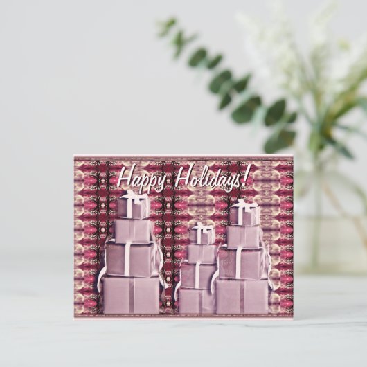 Carte postale Cadeaux de vacances (Debout devant)