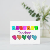 Carte Postale Cadeaux d'enseignant à la retraite (Debout devant)