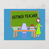 Carte Postale Cadeaux d'enseignant à la retraite (Devant)