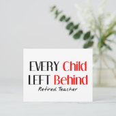 Carte Postale Cadeaux d'enseignant à la retraite (Debout devant)