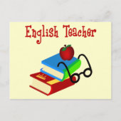 Carte Postale Cadeaux d'enseignant anglais (Devant)