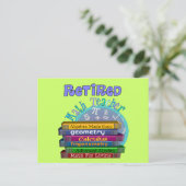 Carte Postale Cadeaux d'enseignant en mathématiques à la retrait (Debout devant)