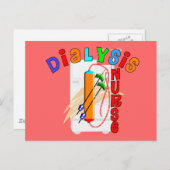 Carte Postale Cadeaux d'infirmière de dialyse (Devant / Derrière)