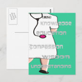 Carte Postale Cadeaux d'infirmières autorisées (Devant / Derrière)